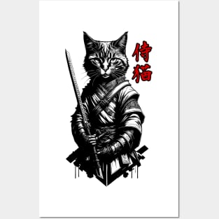 Samurai Neko Posters and Art
